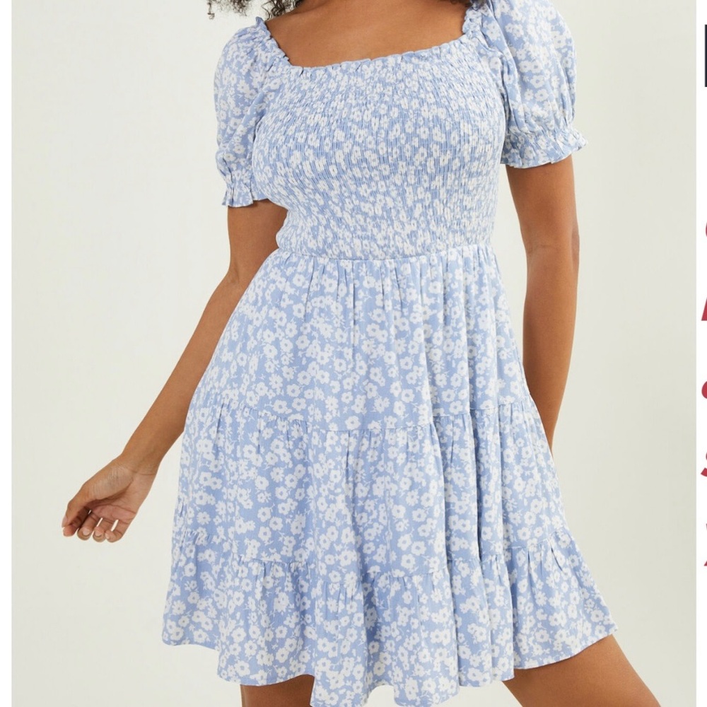 blue floral dress from altar’d state